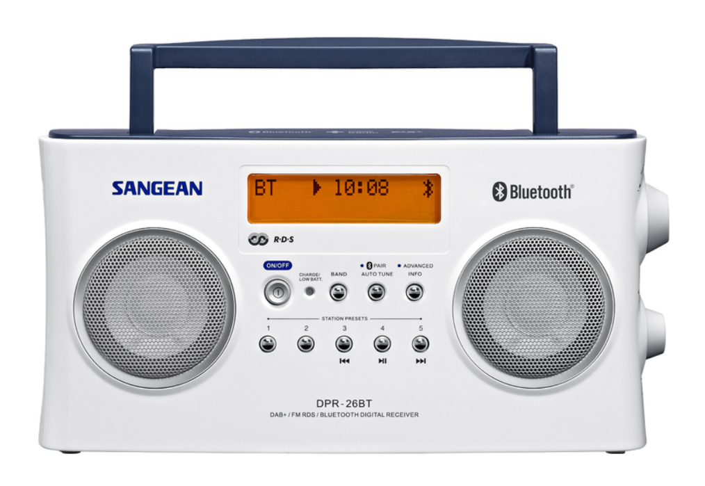 Sangean digitale radio bt dab+ wit