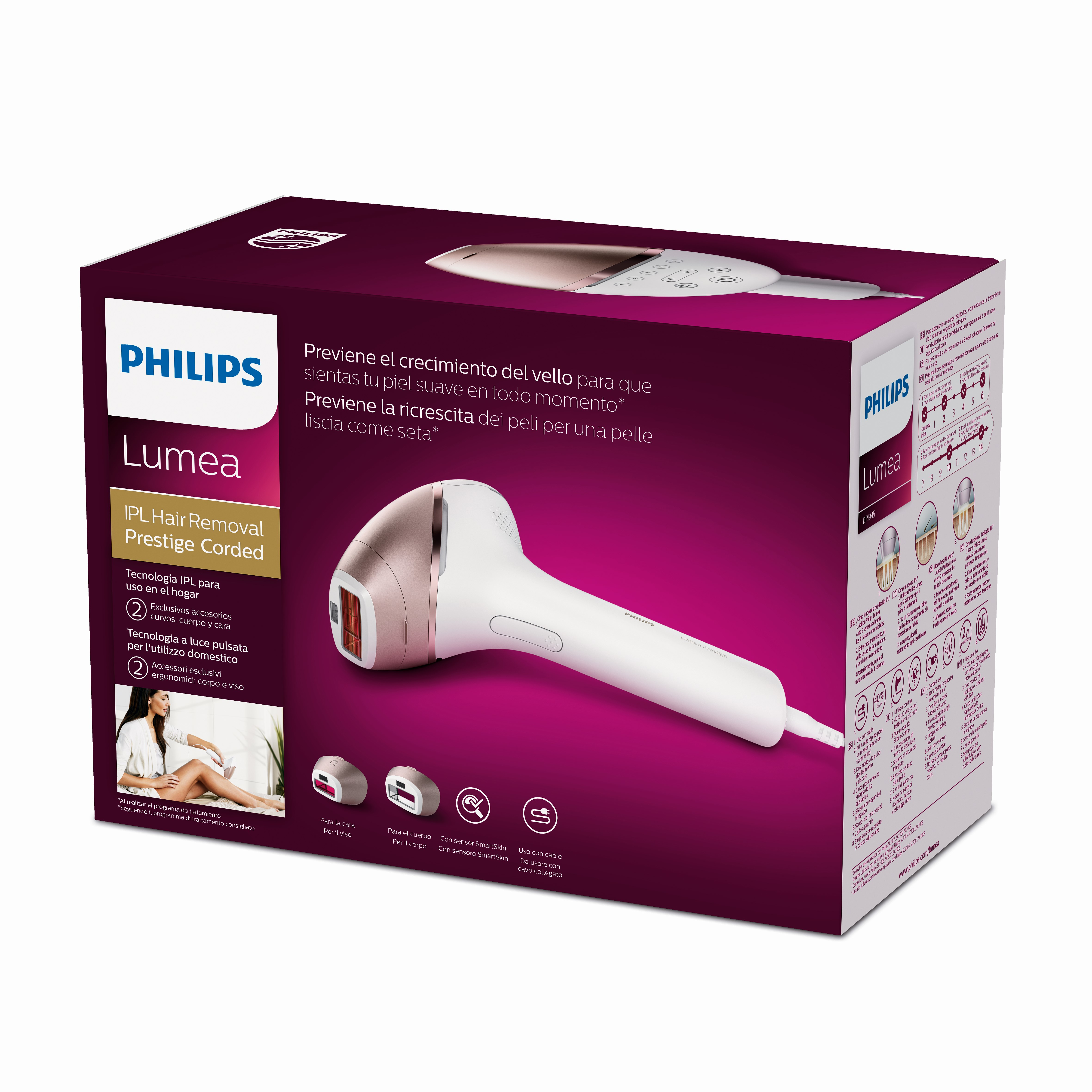 Philips Lumea Prestige Lumea IPL 8000 Series BRI945/00 Épilateur à lumière pulsée avec SenseIQ