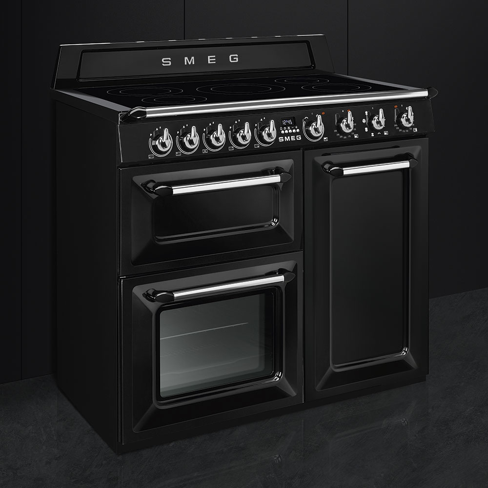 Smeg TR103IBL fornuis Range-fornuis Electrisch Inductiekookplaat zones Zwart A