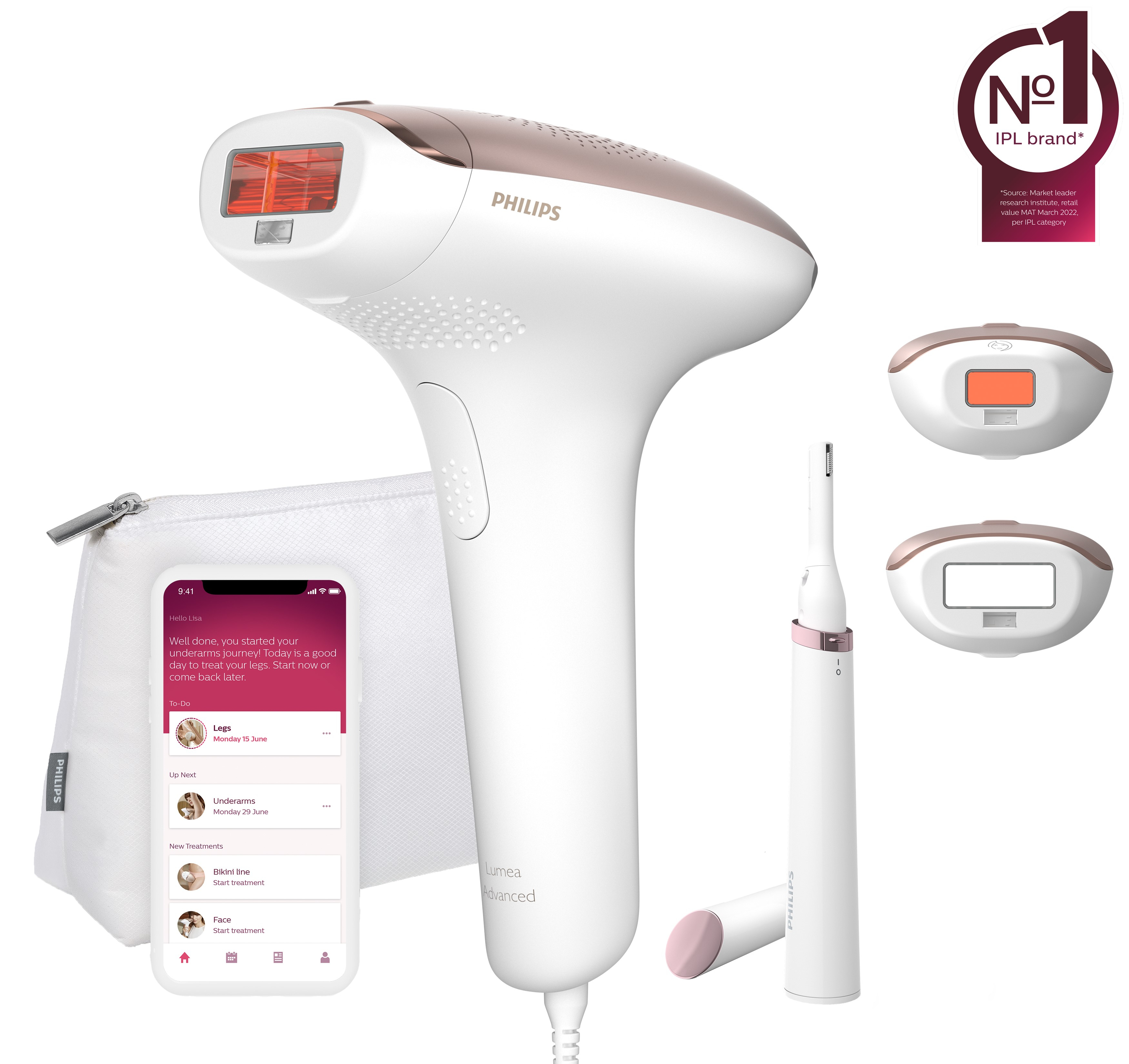 Philips Lumea Advanced Lumea IPL 7000 Series BRI921/00 Épilateur à lumière pulsée