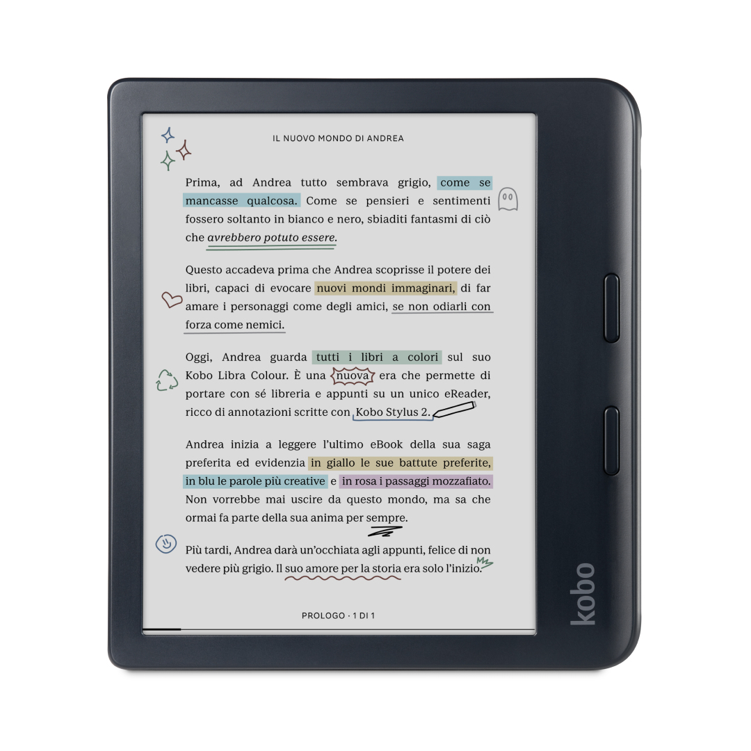 E-reader Kobo Libra Colour E-book Touchscreen 32GB Wi-Fi Zwart