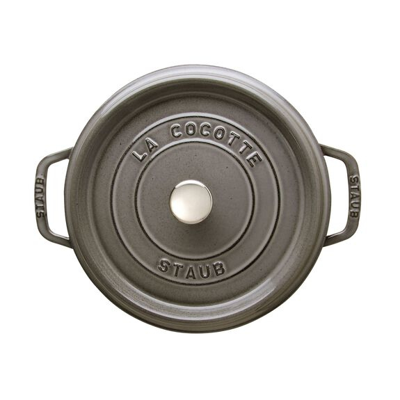 Ronde Cocotte STAUB 1102418 Grafietgrijs 24cm