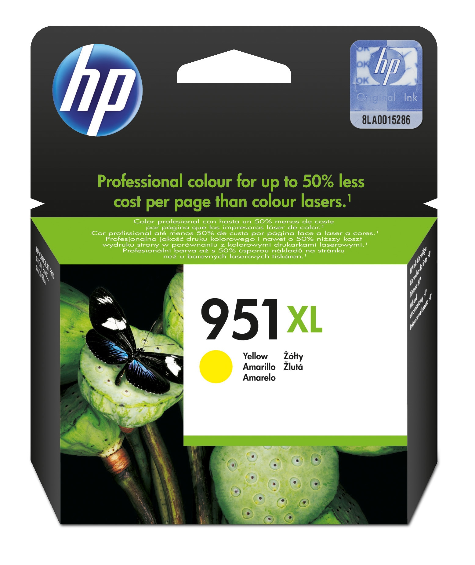 HP 951xl inktcartridge geel