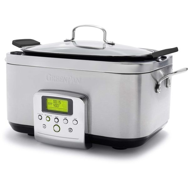 GreenPan CC005309-001 mijoteuse 6 L 1350 W Noir, Acier inoxydable