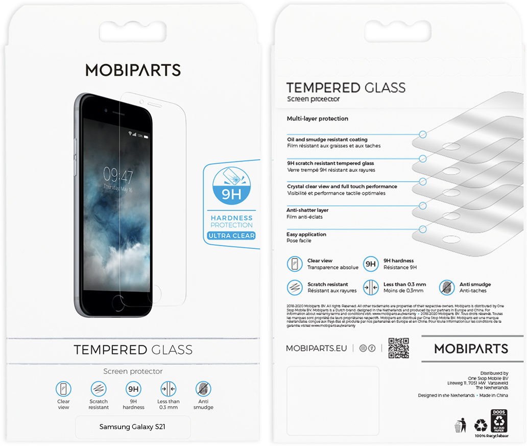 Mobiparts Regular Screenprotector Samsung Galaxy S21
