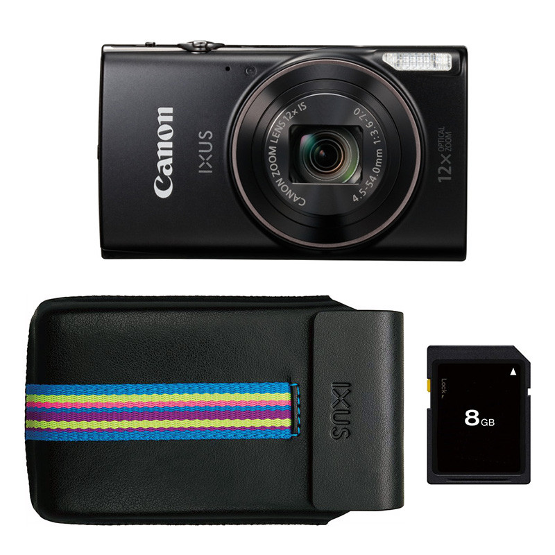 Compact Camera CANON Ixus 285 Black Essentials Kit