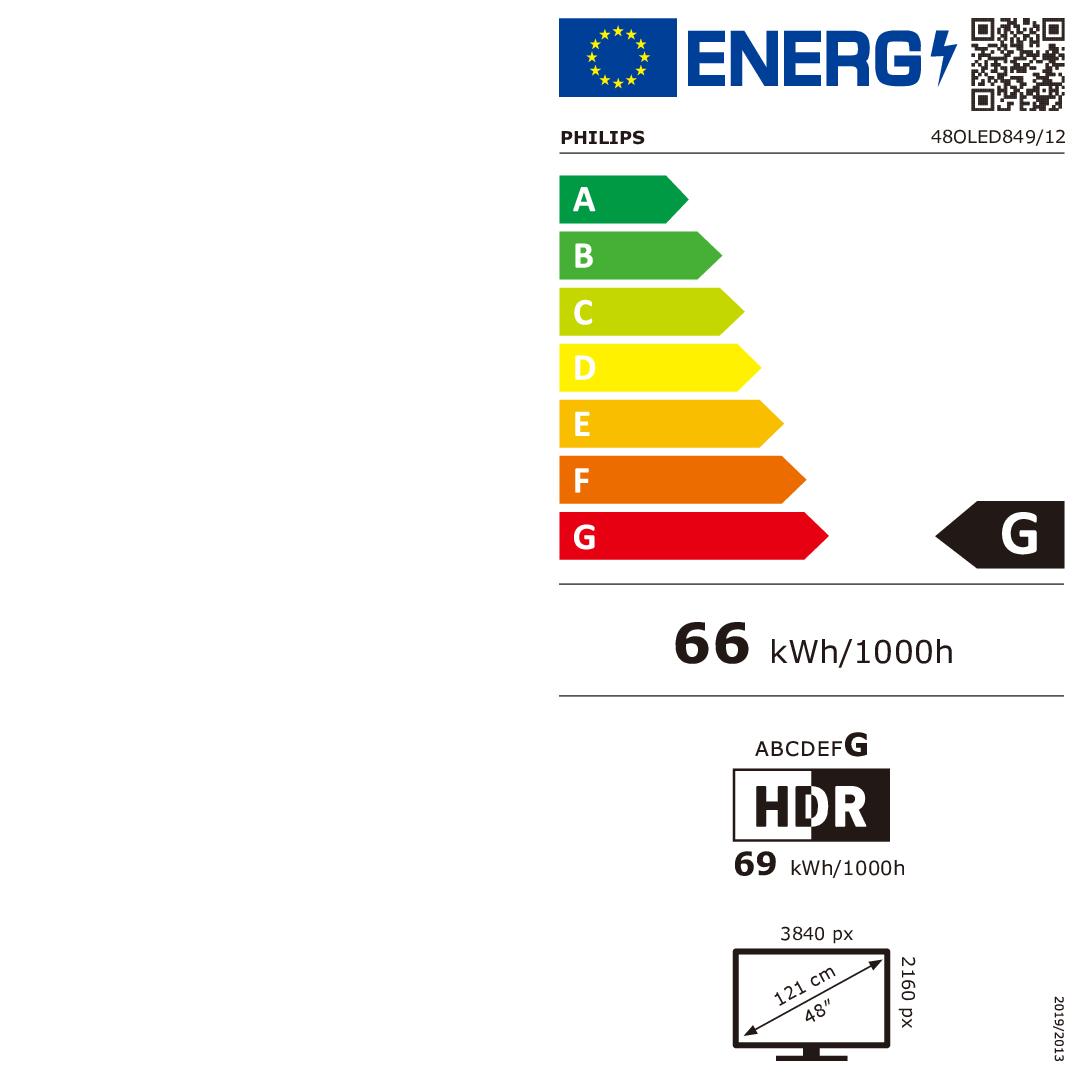 TV OLED UHD PHILIPS 48OLED849/12