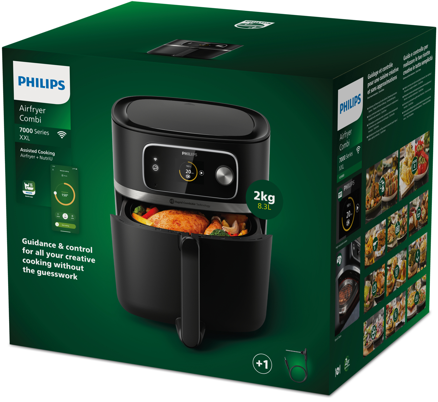 Heteluchtfriteuse PHILIPS HD9880/90 Airfryer Combi XXL