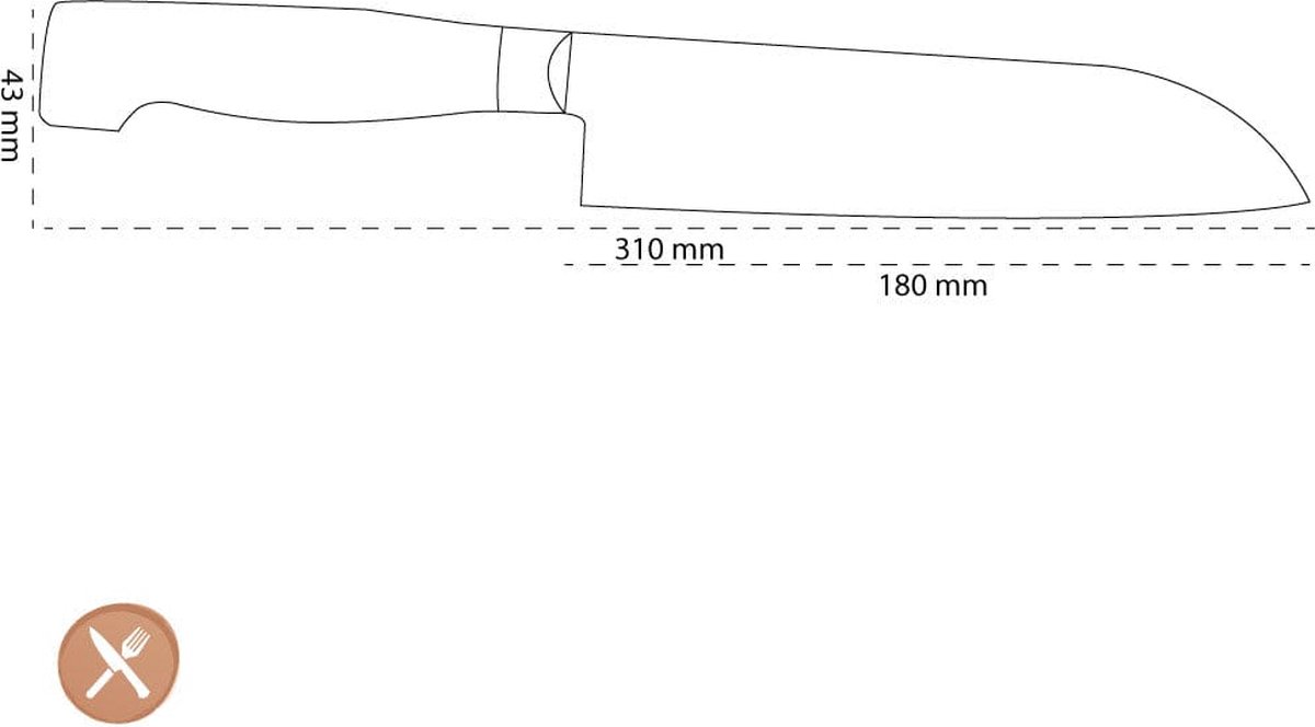 ZWILLING Santoku Staal 1 stuk(s) Santokumes