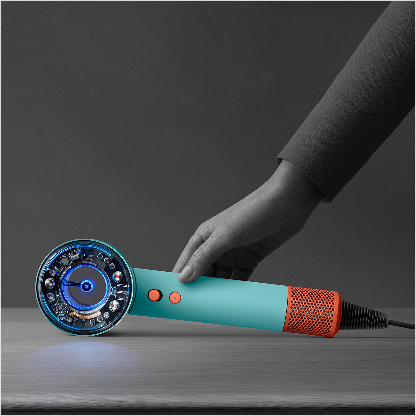 Haardroger DYSON 515276-01 Supersonic HD07 Nural blauw / oranje