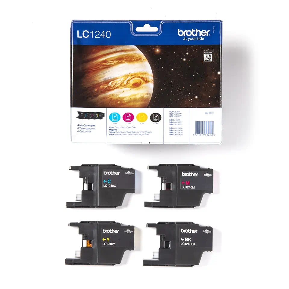 Inktpatroon BROTHER LC-1240VALBP Valuepack CMYK