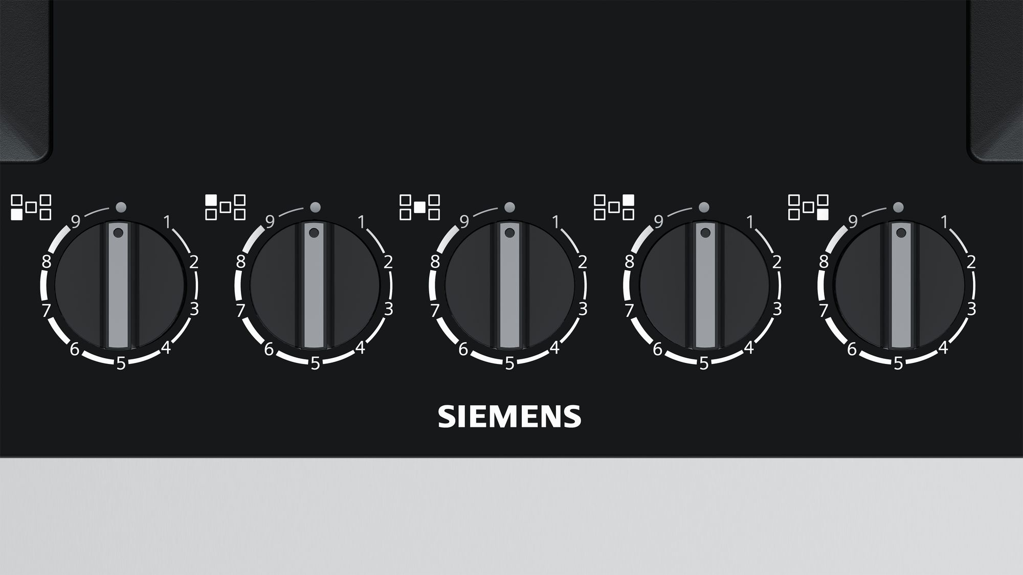 Siemens EP7A6QB20 kookplaat Zwart Ingebouwd Gaskookplaat 5 zone(s)