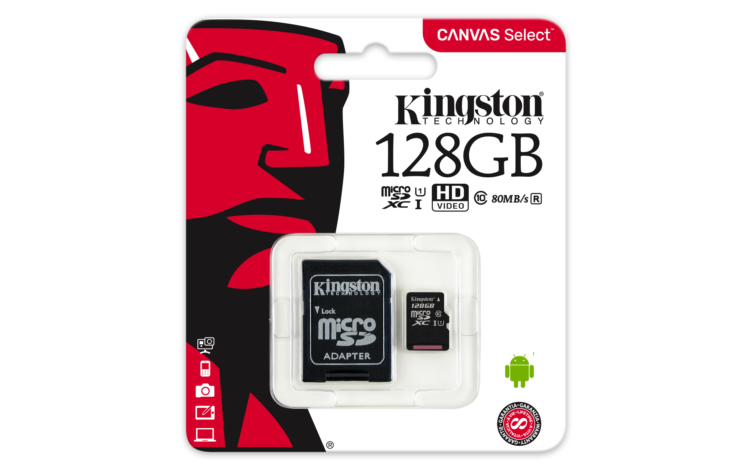 Micro SD KINGSTON SDCS/128GB Technology 128GB