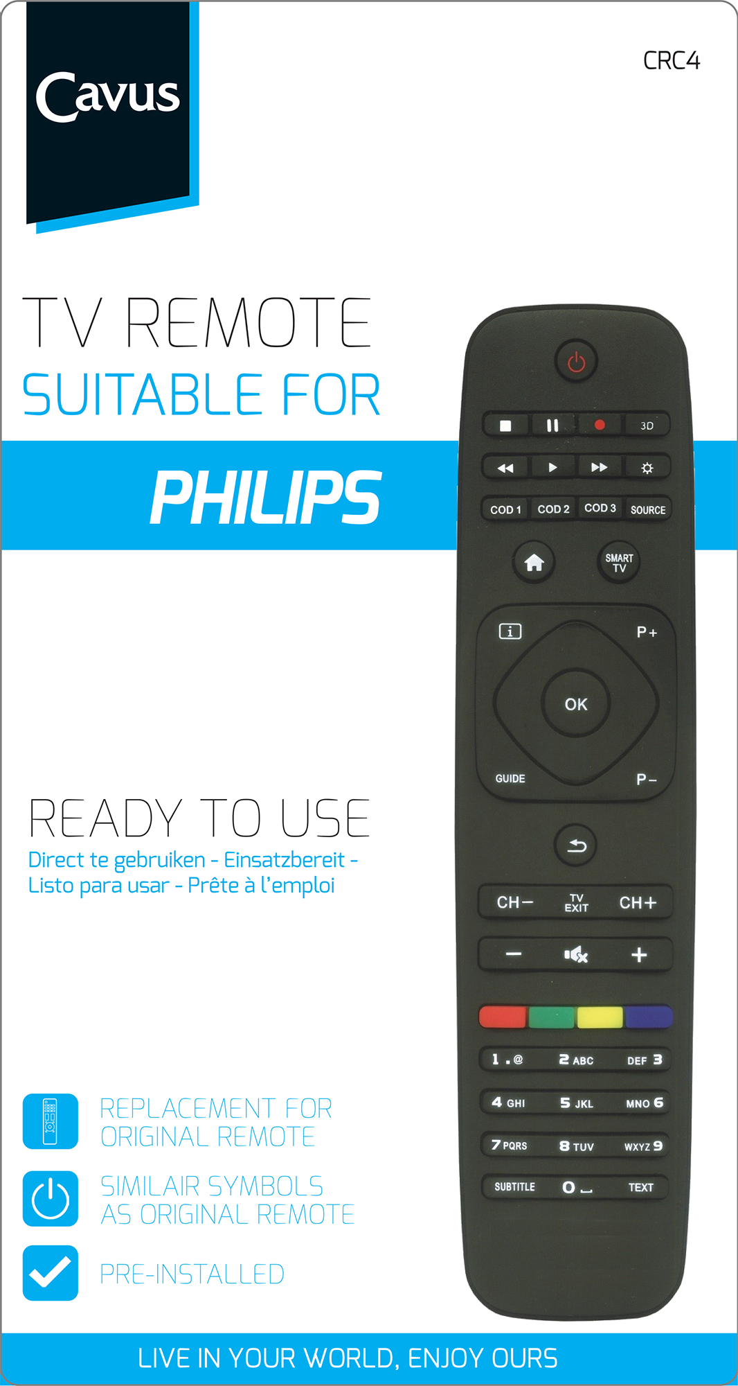 Cavus bravo telecommande univ philips