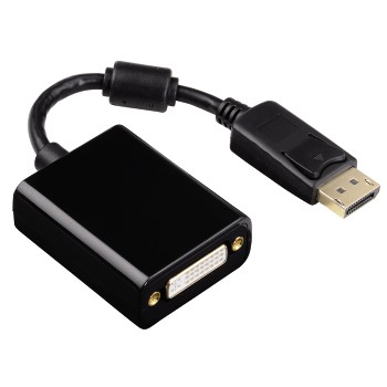 Hama 00053767 video kabel adapter DisplayPort DVI Zwart