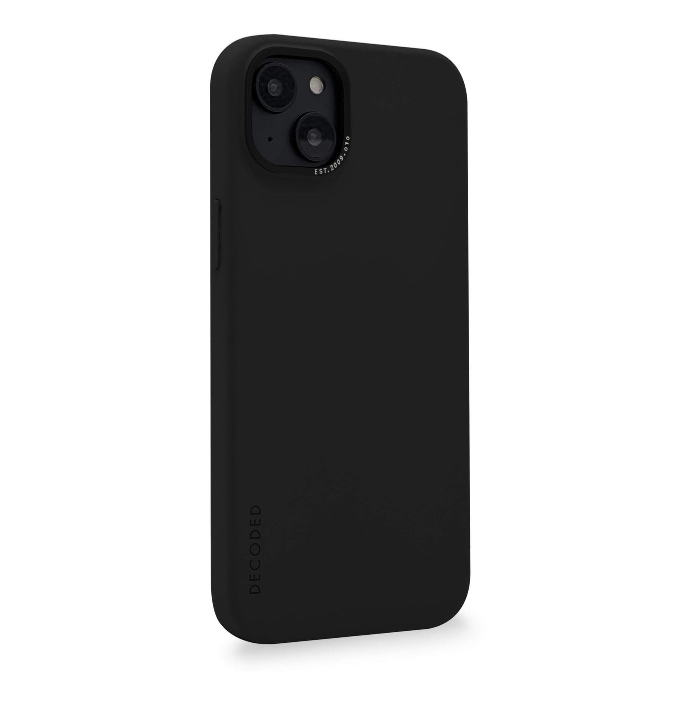 Decoded iPhone 14 Max, silicone hoesje antibacterieel, charcoal