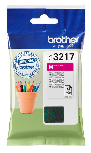 Inktpatroon BROTHER LC-3217M Magenta