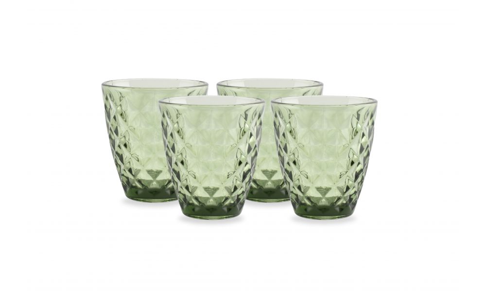 Glas S&P 852935 Prisma 22cl groen set/4