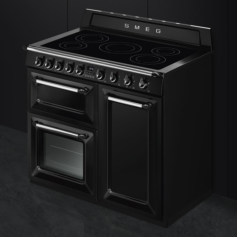 Smeg TR103IBL fornuis Range-fornuis Electrisch Inductiekookplaat zones Zwart A