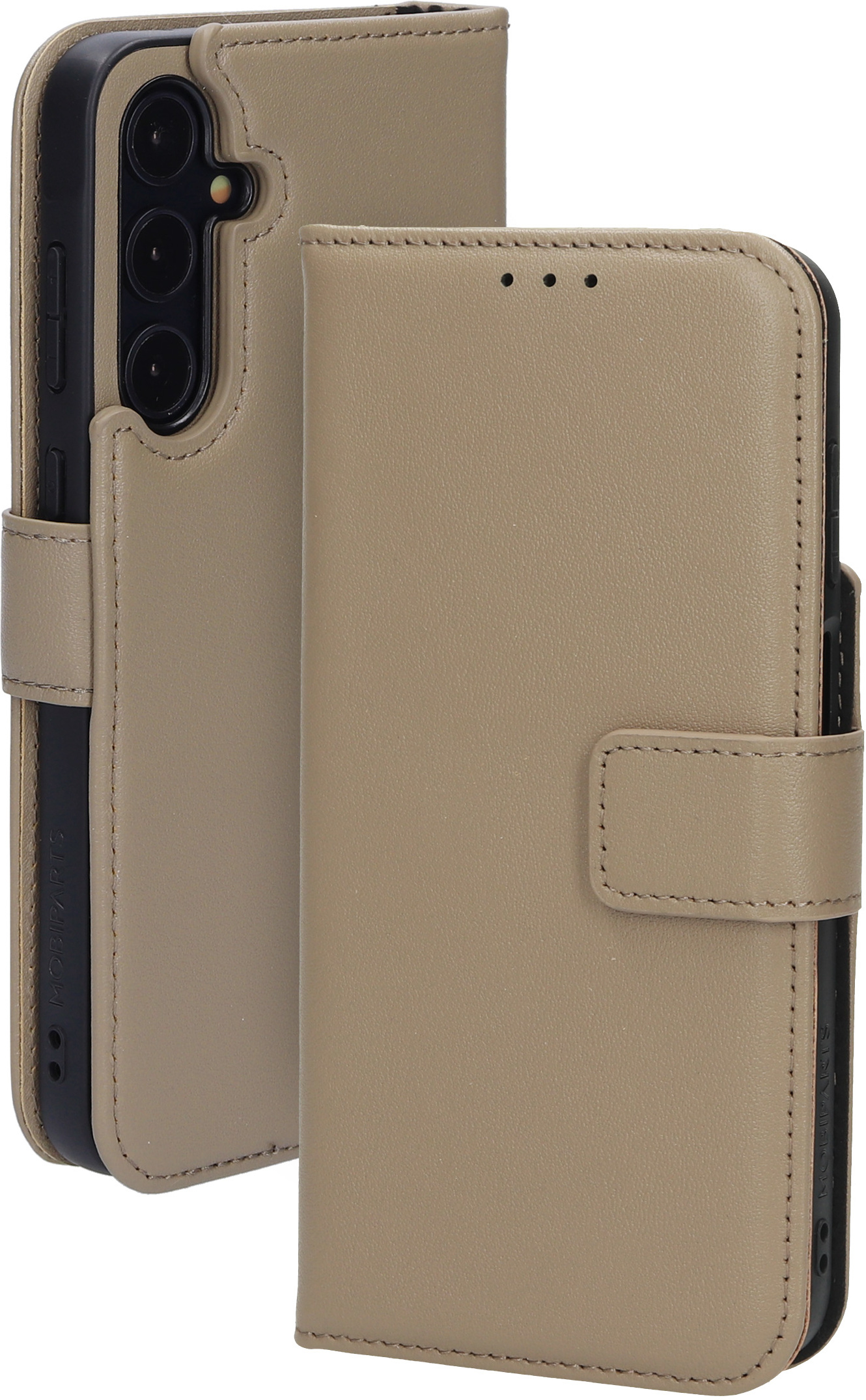Mobiparts Leather 2 in1 Wallet Case Samsung Galaxy A35 Taupe