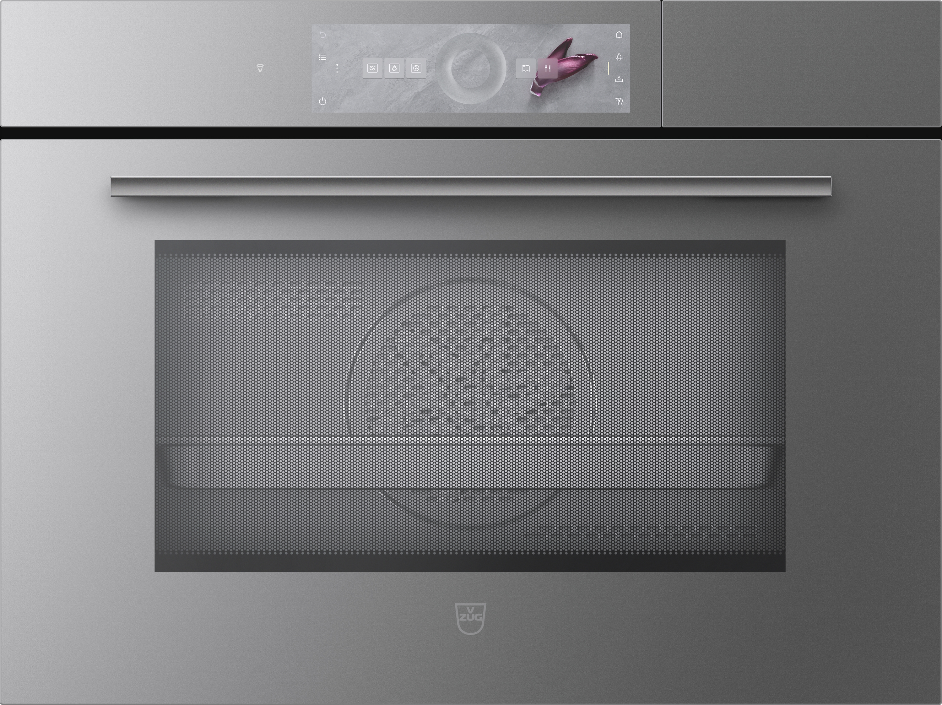 Oven BI VZUG CombairSteamer V6000 45M, Platinum spiegelglas