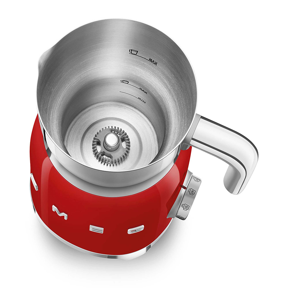 Smeg MFF11RDEU melkopschuimer & -opwarmer Automatisch Rood