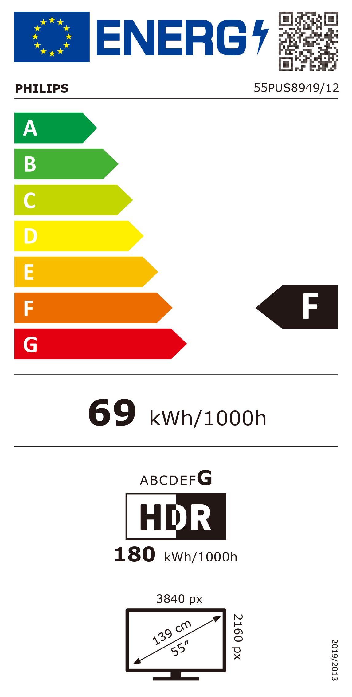 TV LED UHD PHILIPS 55PUS8949/12 The One