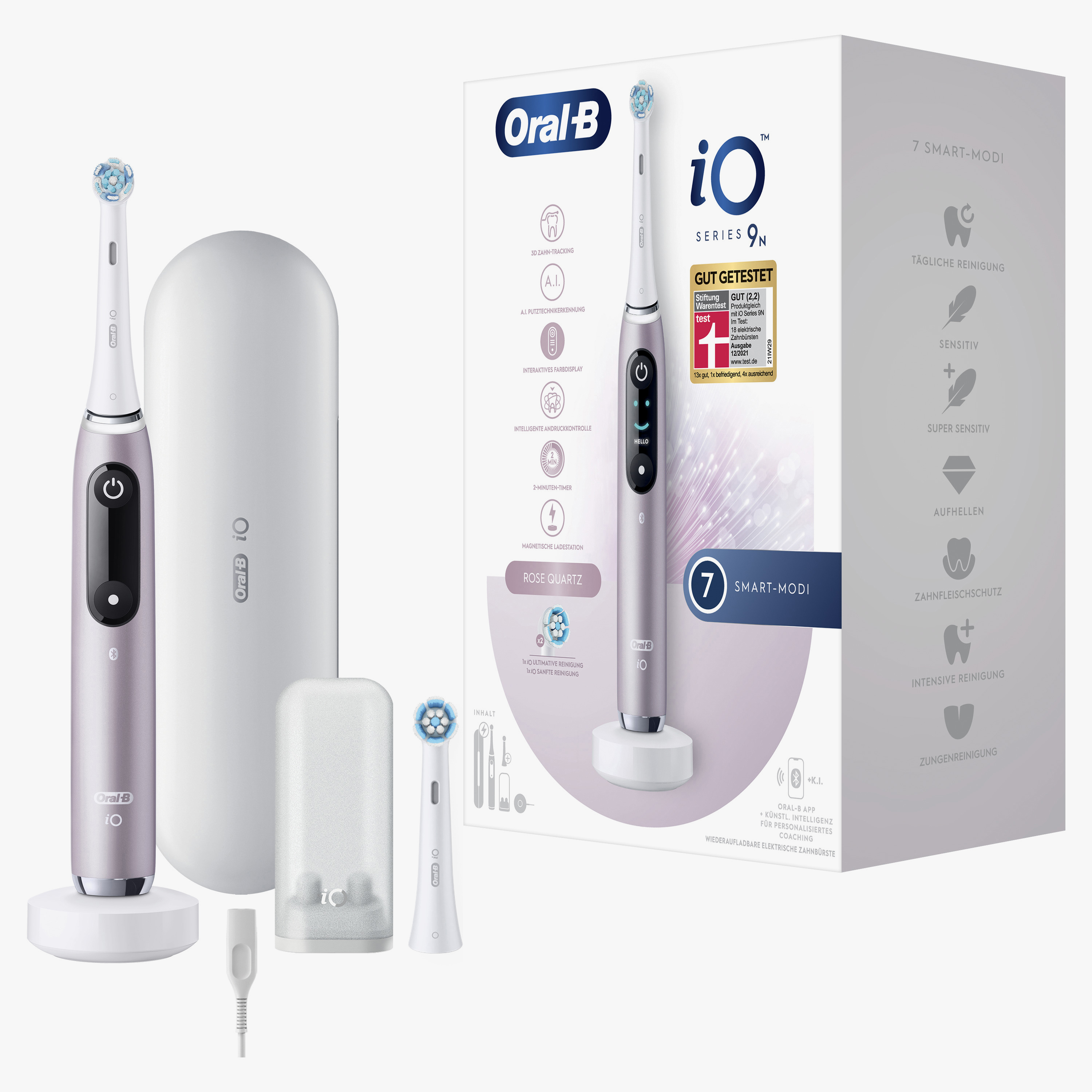 Oral-B iO Series 9n Volwassene Roterende-oscillerende tandenborstel Roze