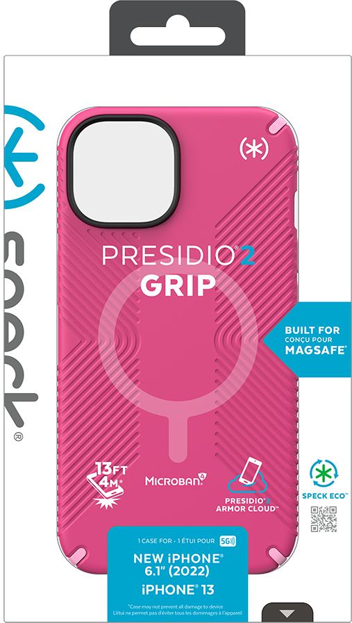 Tas SPECK Presidio2 Grip + MS Apple iPhone 14 Pink
