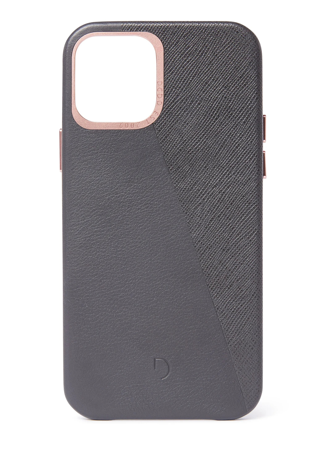 Tas DECODED Dual Leather Backcover iPhone 12 / Pro Antracite