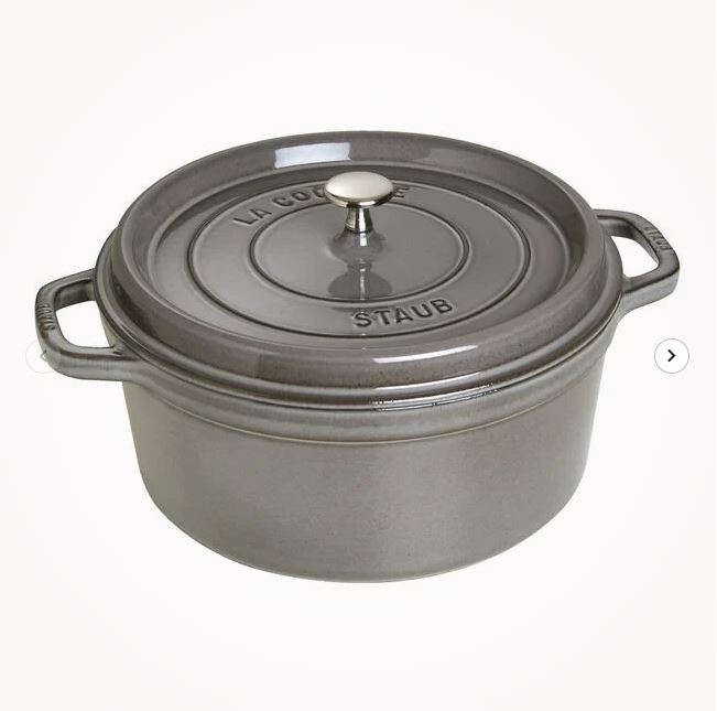 Ronde Cocotte STAUB 1102818 Grafietgrijs 28cm