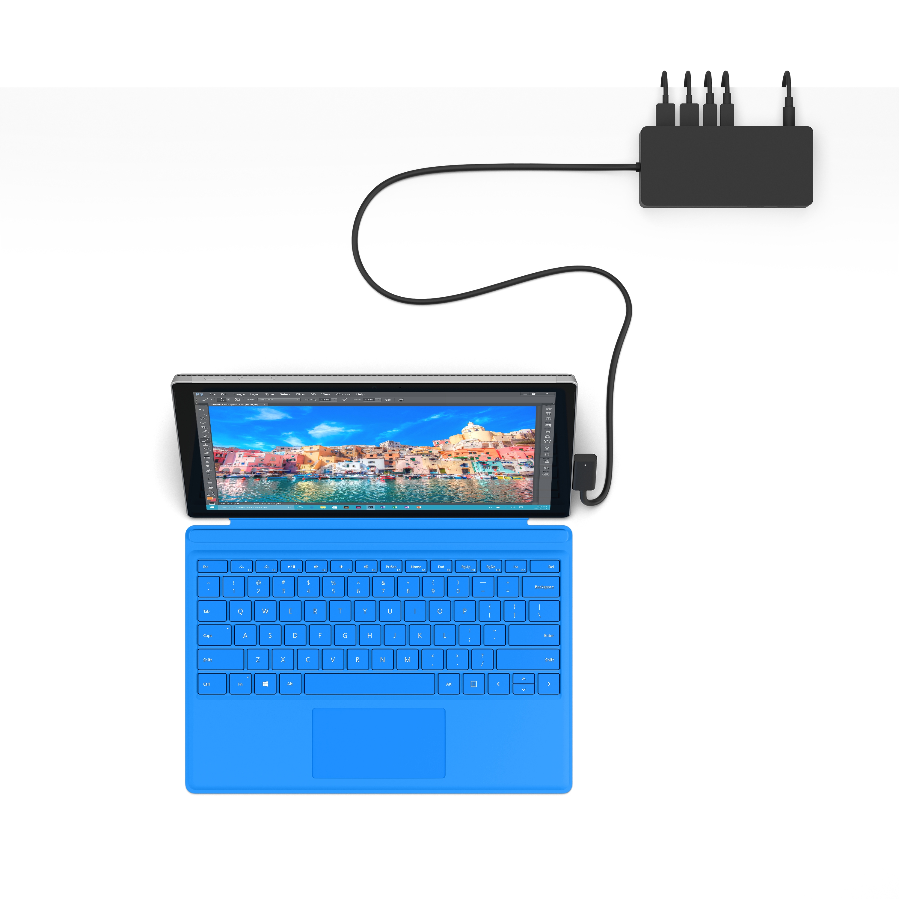 Microsoft PD9-00004 dockingstation voor mobiel apparaat Tablet Zwart