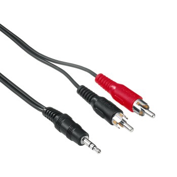 Hama 3.5mm - 2x RCA câble audio 2 m 3,5mm 2 x RCA Noir