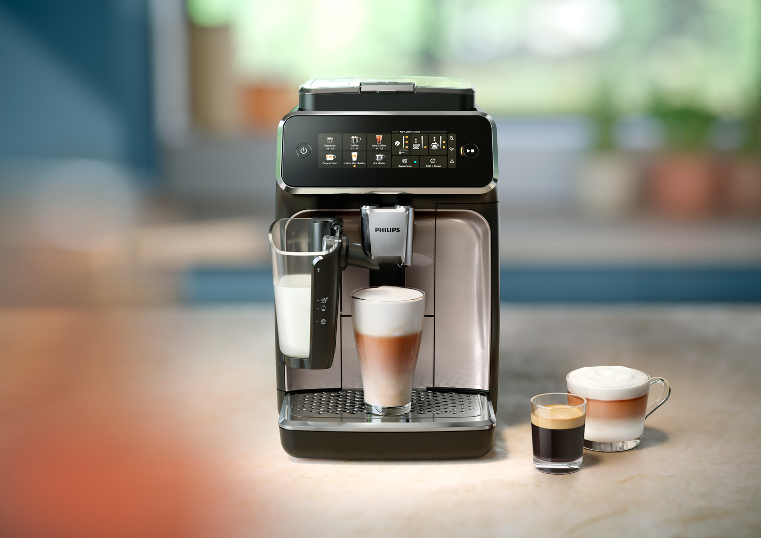 Espressomachine PHILIPS EP3343/50 Series 3300/ LatteGo / wit