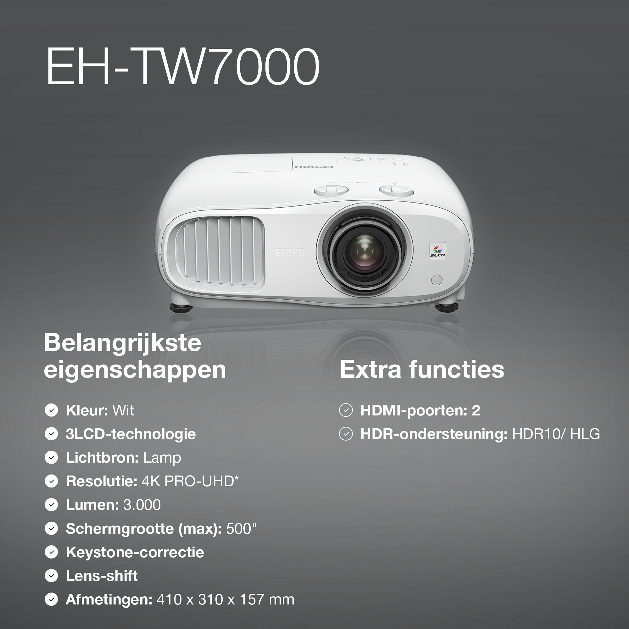 Epson 4k projector EH-TW7000