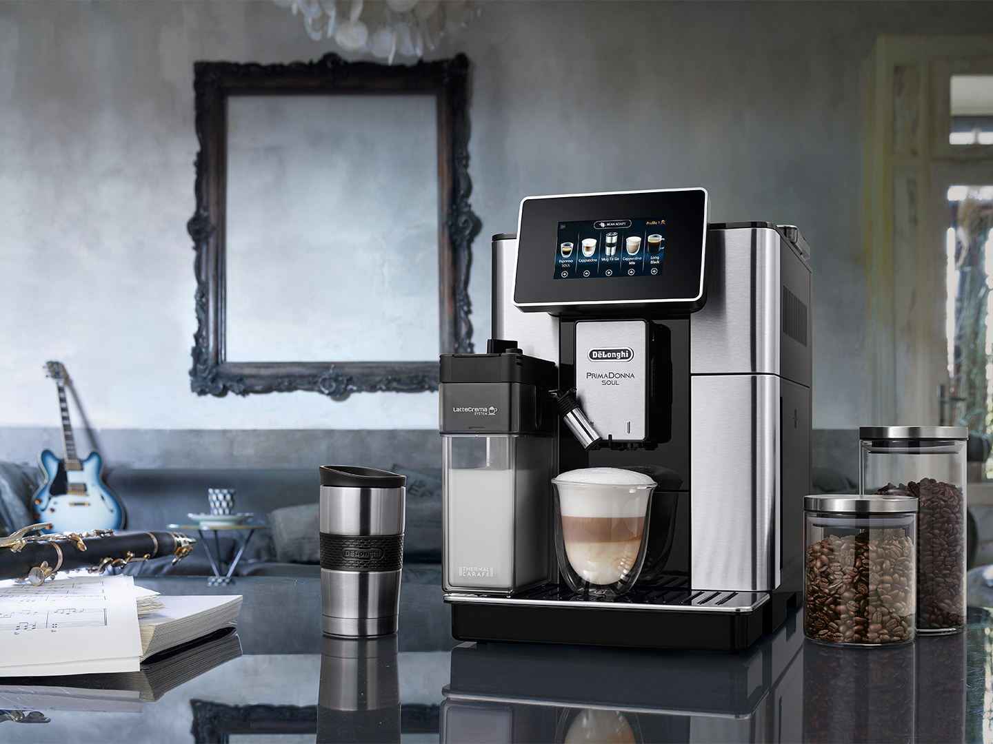 Espresso DELONGHI ECAM610.74.MB PrimaDonna Soul