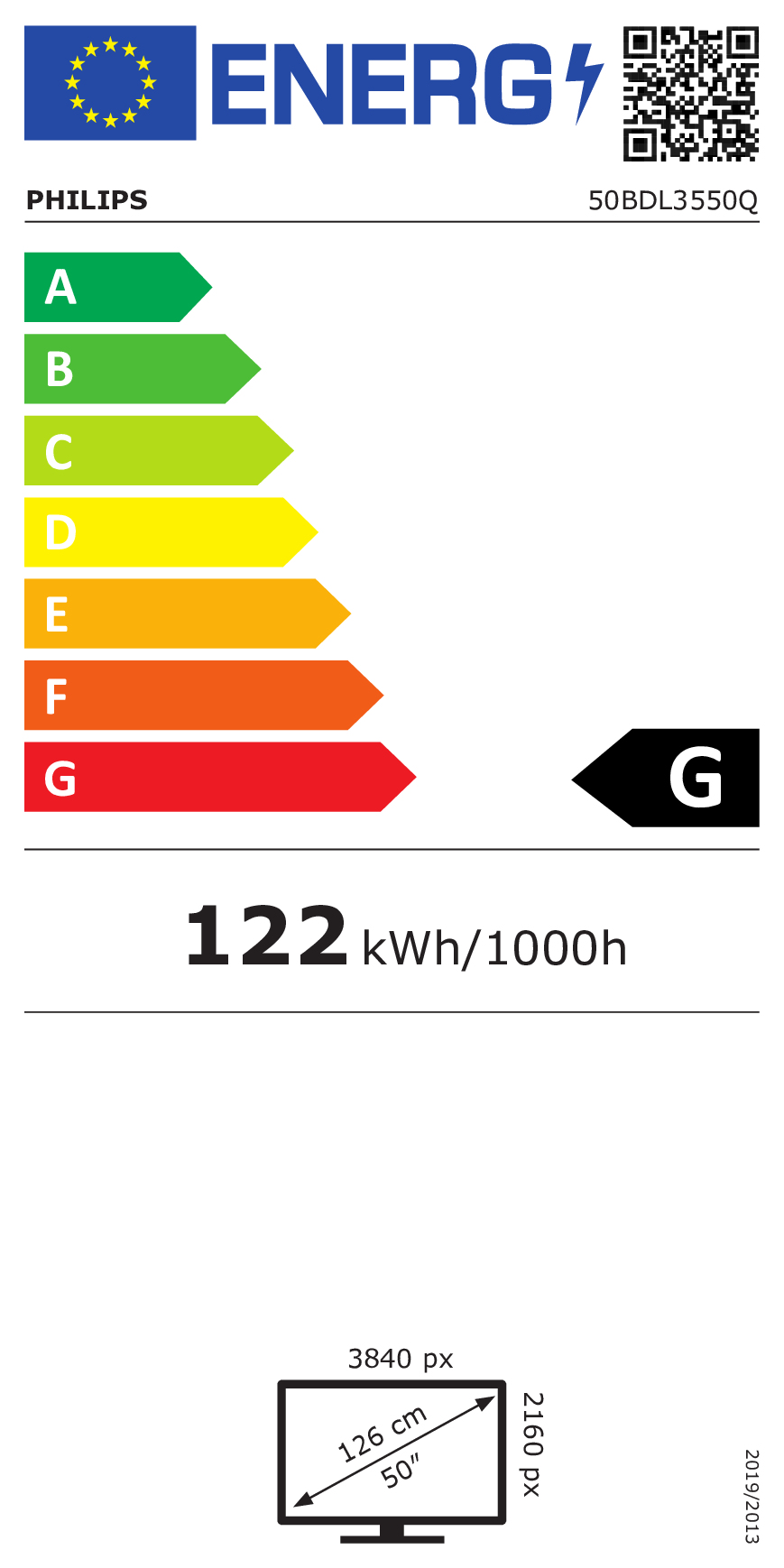 Basic Signage PHILIPS 50BDL3550Q/00 Q-line Android SoC