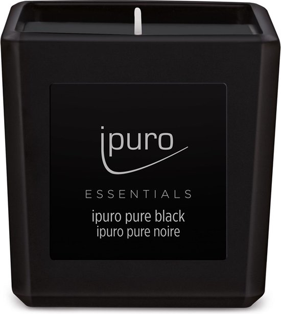 Geurkaars IPURO 26IFC1629 Essentials Pure Black 125gr