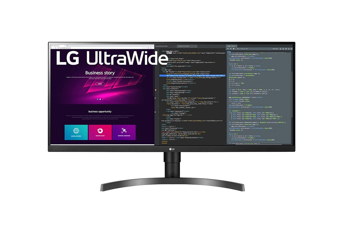 Monitor LG 34WN750P-B.AEU QHD 21:9 60Hz Zwart LG ULTRAWIDE