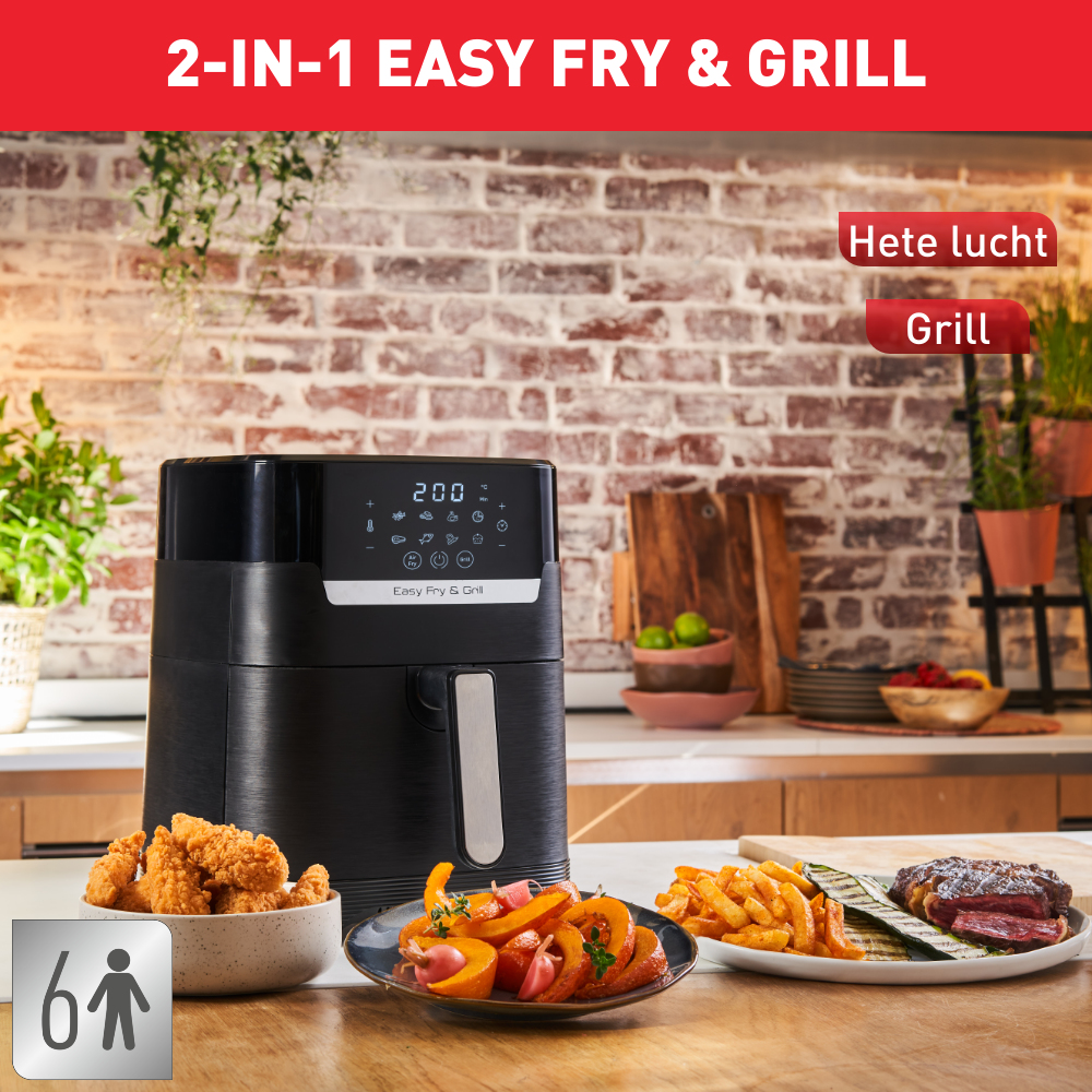 Tefal Easy Fry & Grill EY5058 Precision XL EY5058 2-in-1 heteluchtfriteuse