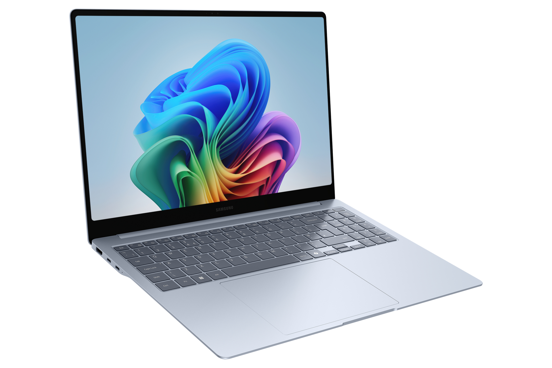 Samsung Galaxy Book4 Edge NP960XMA-KB1BE laptop Qualcomm Snapdragon X1E-80-100 40,6 cm (16") Touchscreen WQXGA+ 16 GB LPDDR5x-SDRAM 512 GB eUFS Wi-Fi 7 (802.11be) Windows 11 Home Blauw