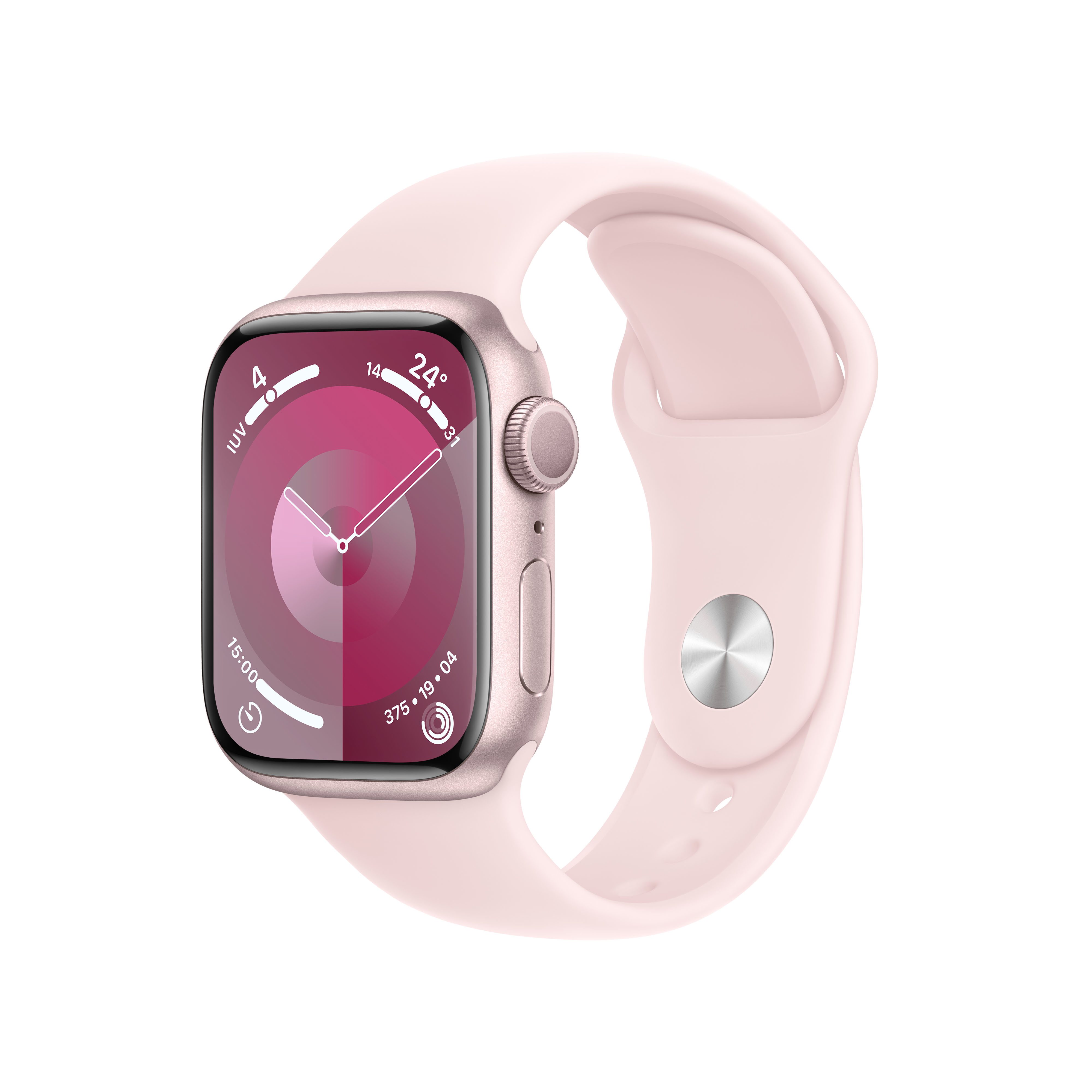 APPLE Watch 9 41mm Pink Case & Light Pink Sport Band