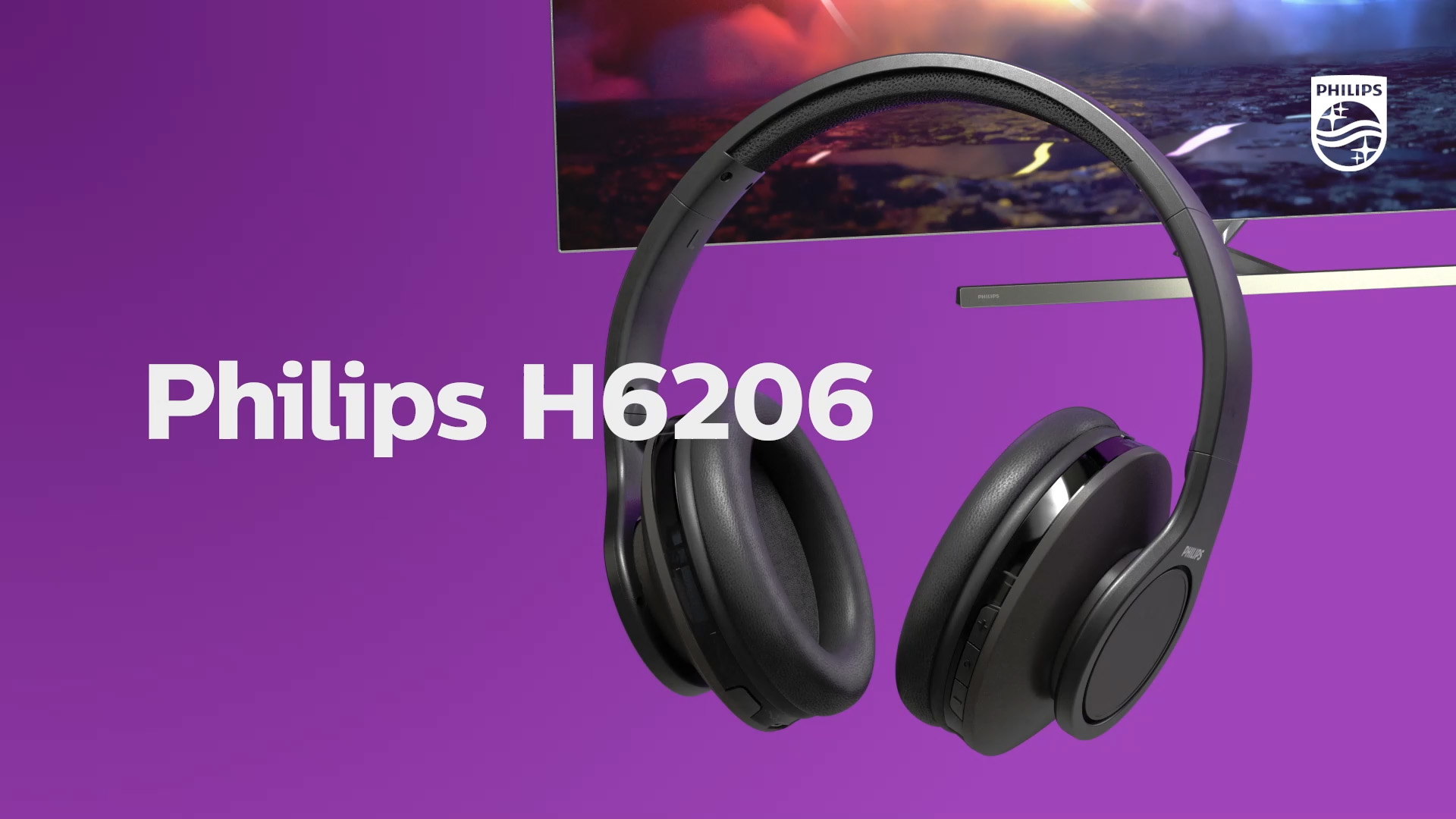 Philips 6000 series TAH6206BK/00 hoofdtelefoon/headset Hoofdtelefoons Draadloos Hoofdband Muziek Bluetooth Zwart