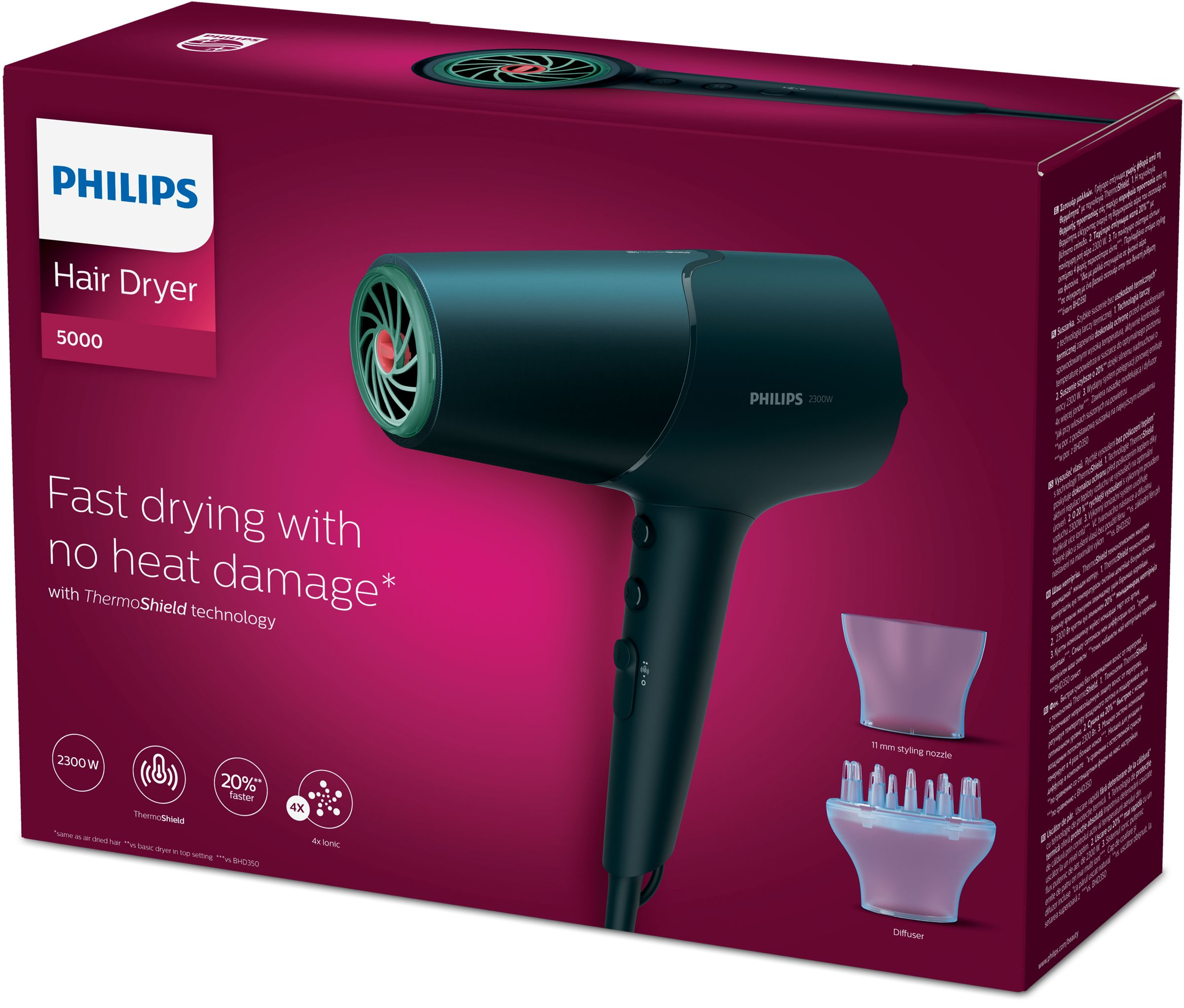 Haardroger PHILIPS BHD512/00 Series 5000 Föhn