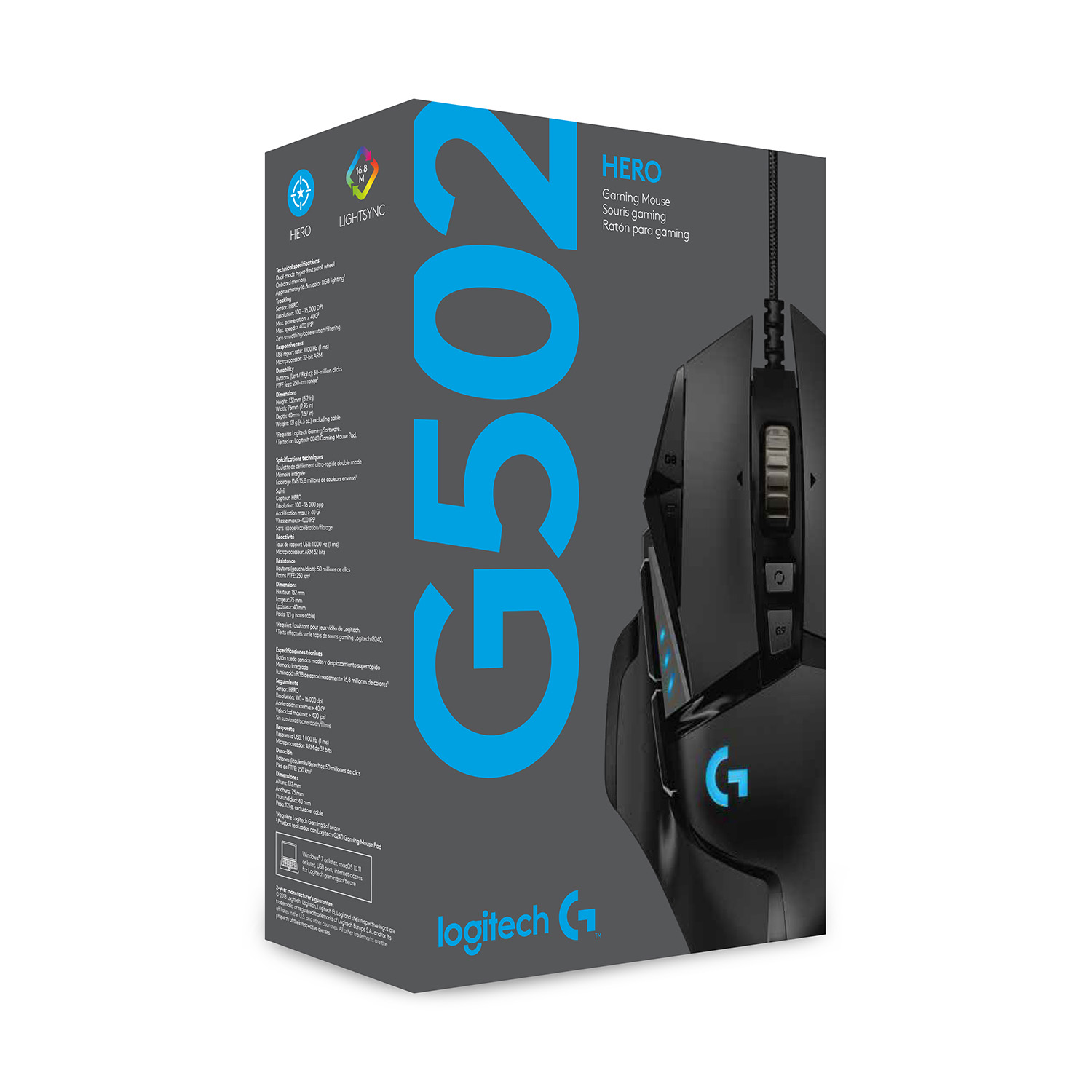 Muis Logitech G502 Hero