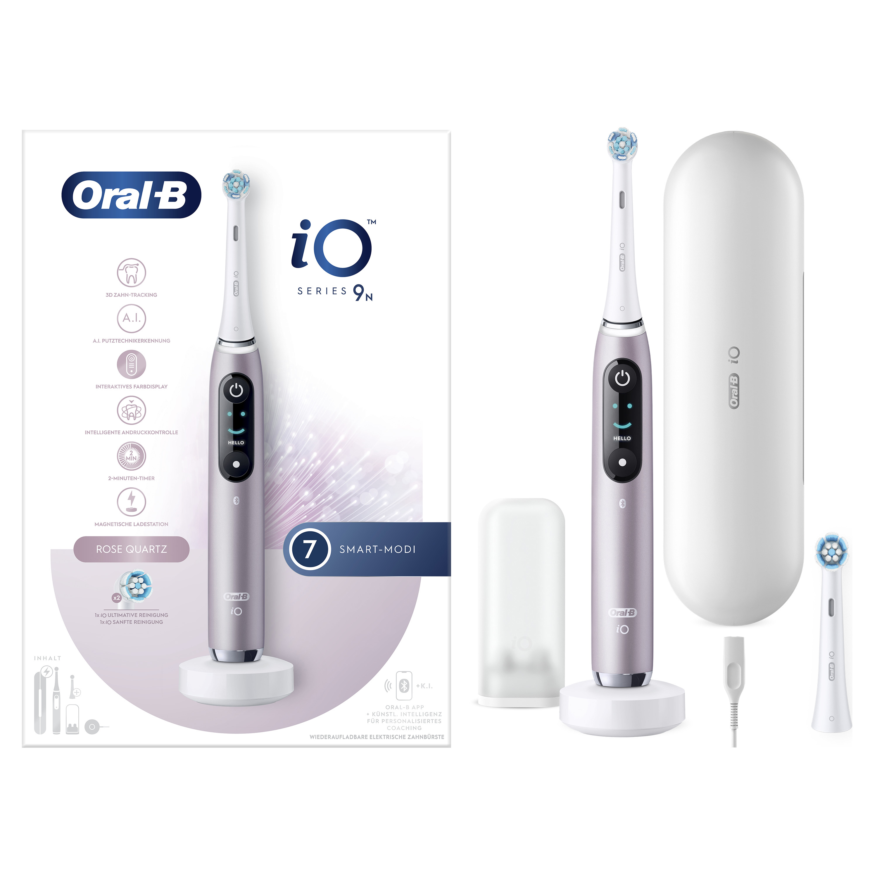 Oral-B iO Series 9n Volwassene Roterende-oscillerende tandenborstel Roze