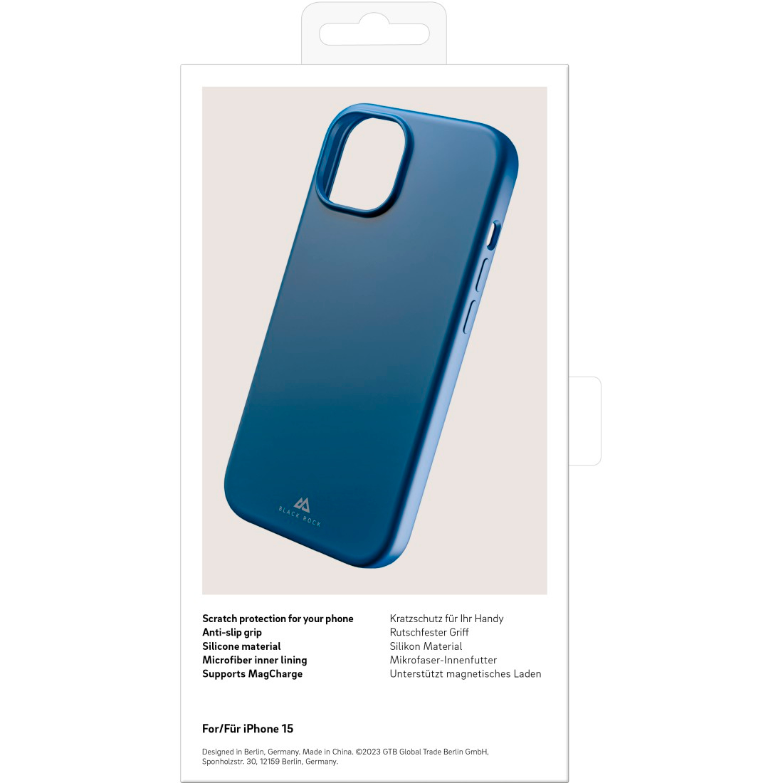 Cover Black Rock 221260 Urban CaseiPhone 15 navy blauw