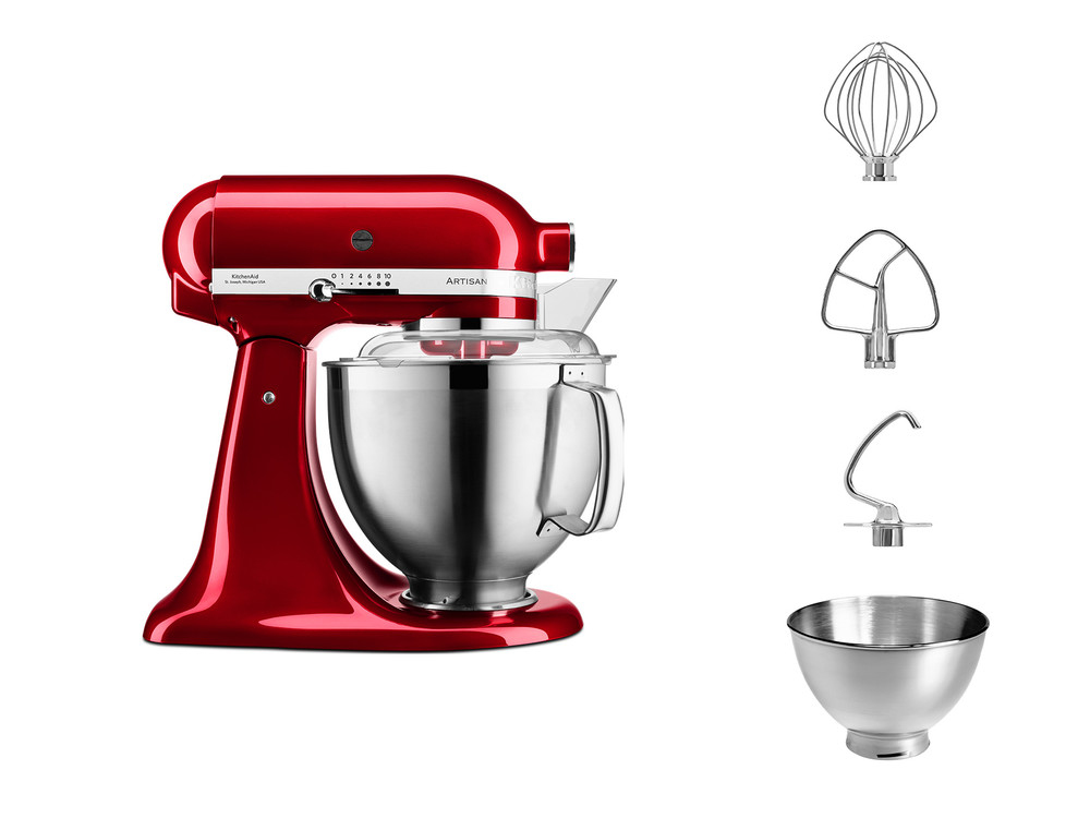 Keukenrobot KITCHENAID 5KSM185PSECA Appelrood 4,8L