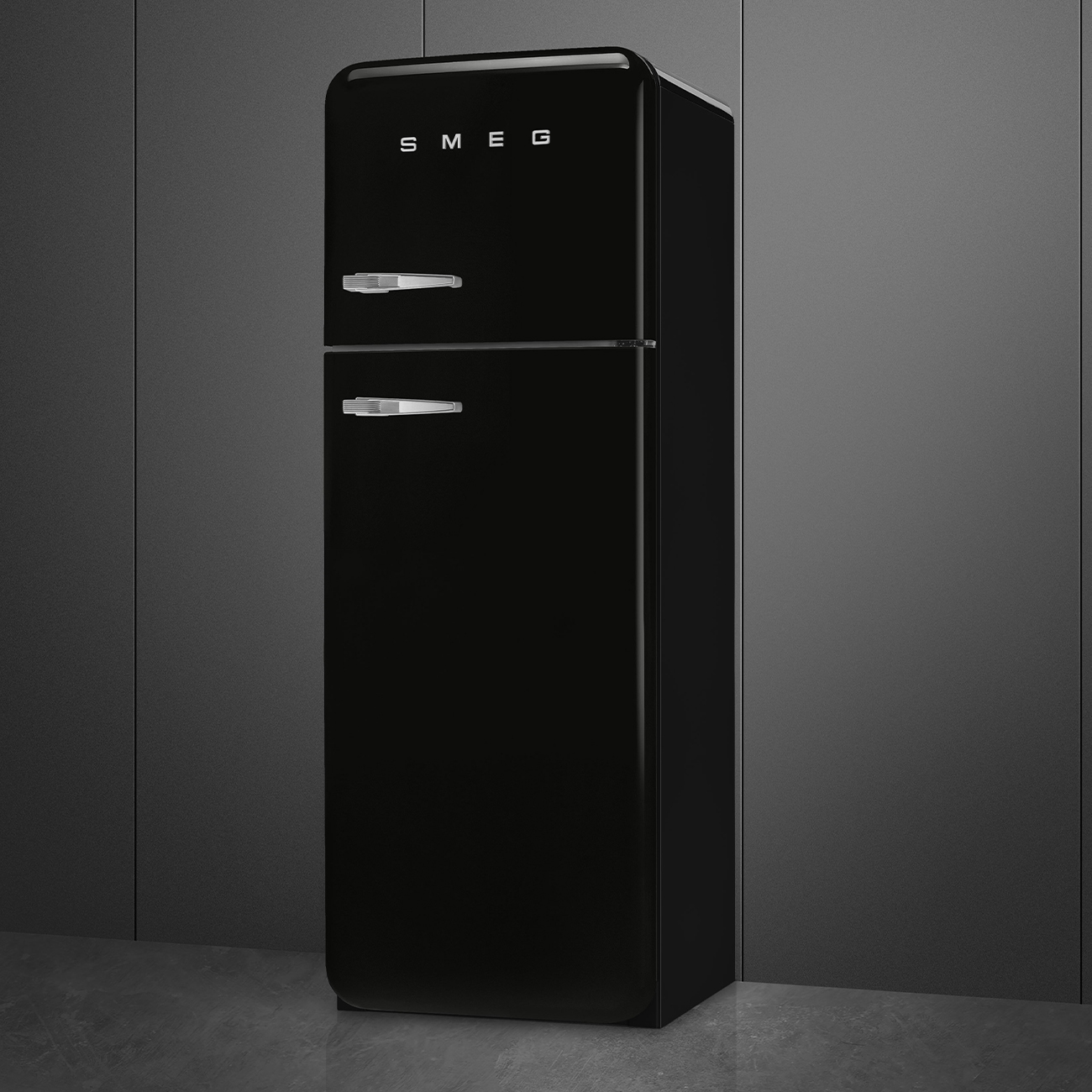 Smeg FAB30RBL5 koel-vriescombinatie Vrijstaand 294 l D Zwart