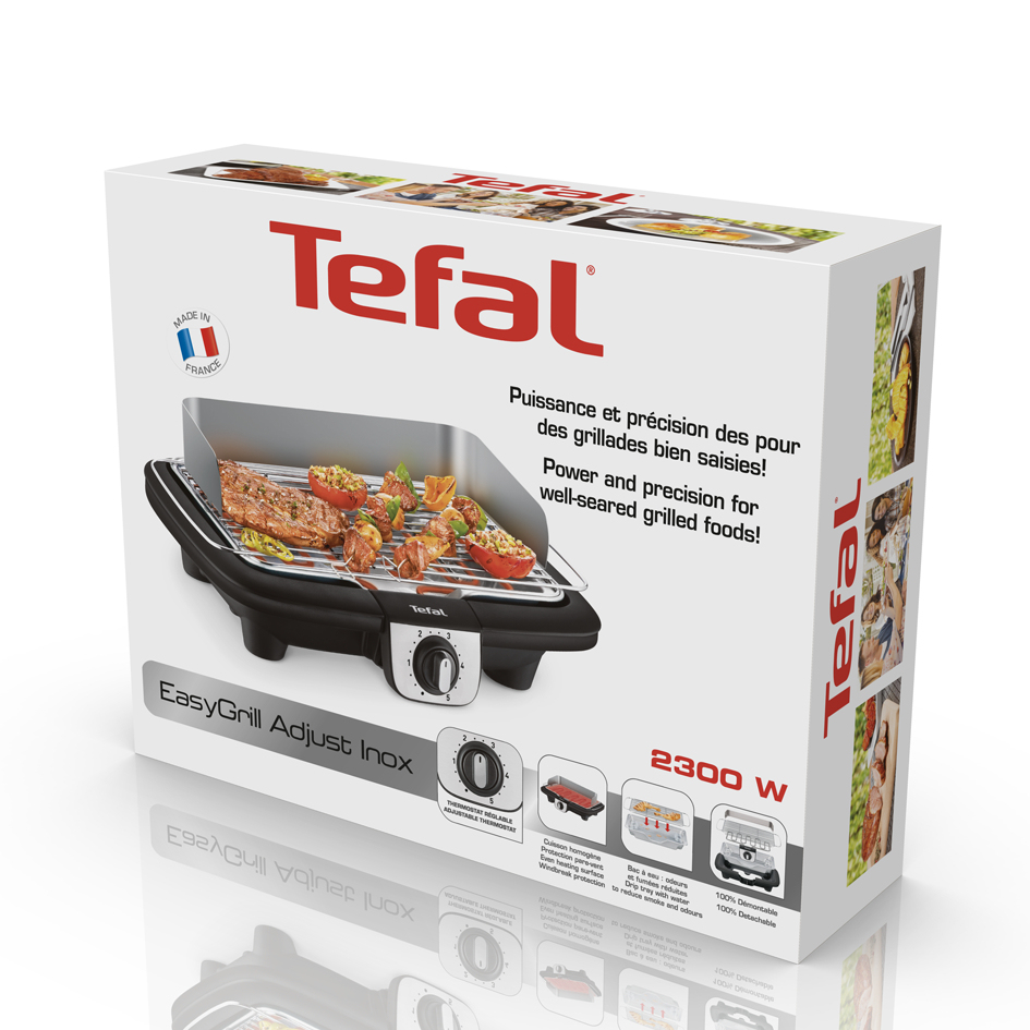 Tefal bbq easy grill inox bg90a810